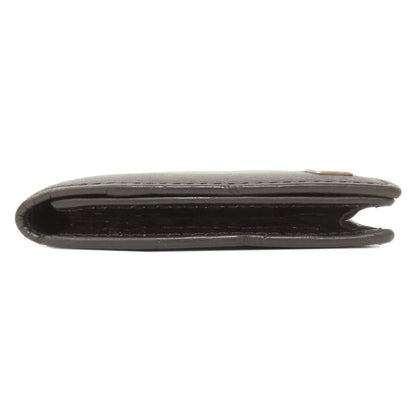 Dunhill Sidecar Gunmetal Card Case Leather mens [Used]