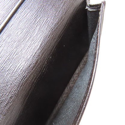 Dunhill Sidecar Gunmetal Card Case Leather mens [Used]