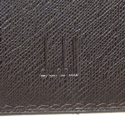 Dunhill Sidecar Gunmetal Card Case Leather mens [Used]