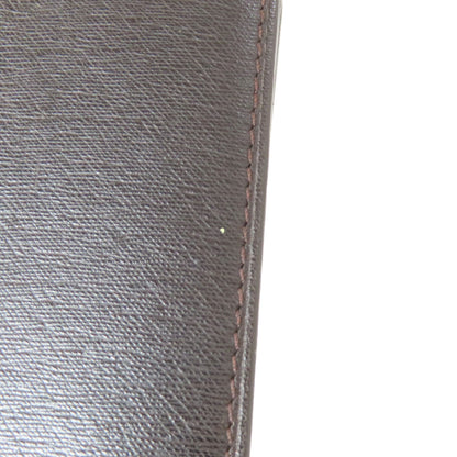 Dunhill Sidecar Gunmetal Card Case Leather mens [Used]