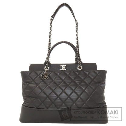 CHANEL Matelasse SilverHardware 2WAY Tote Bag Calf Ladies [Used]