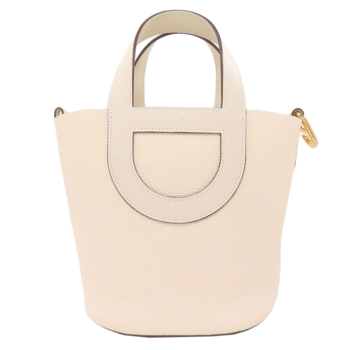 HERMES In the Loop 18 Nata GoldHardware Handbag Taurillon Clemence Ladies [Used]