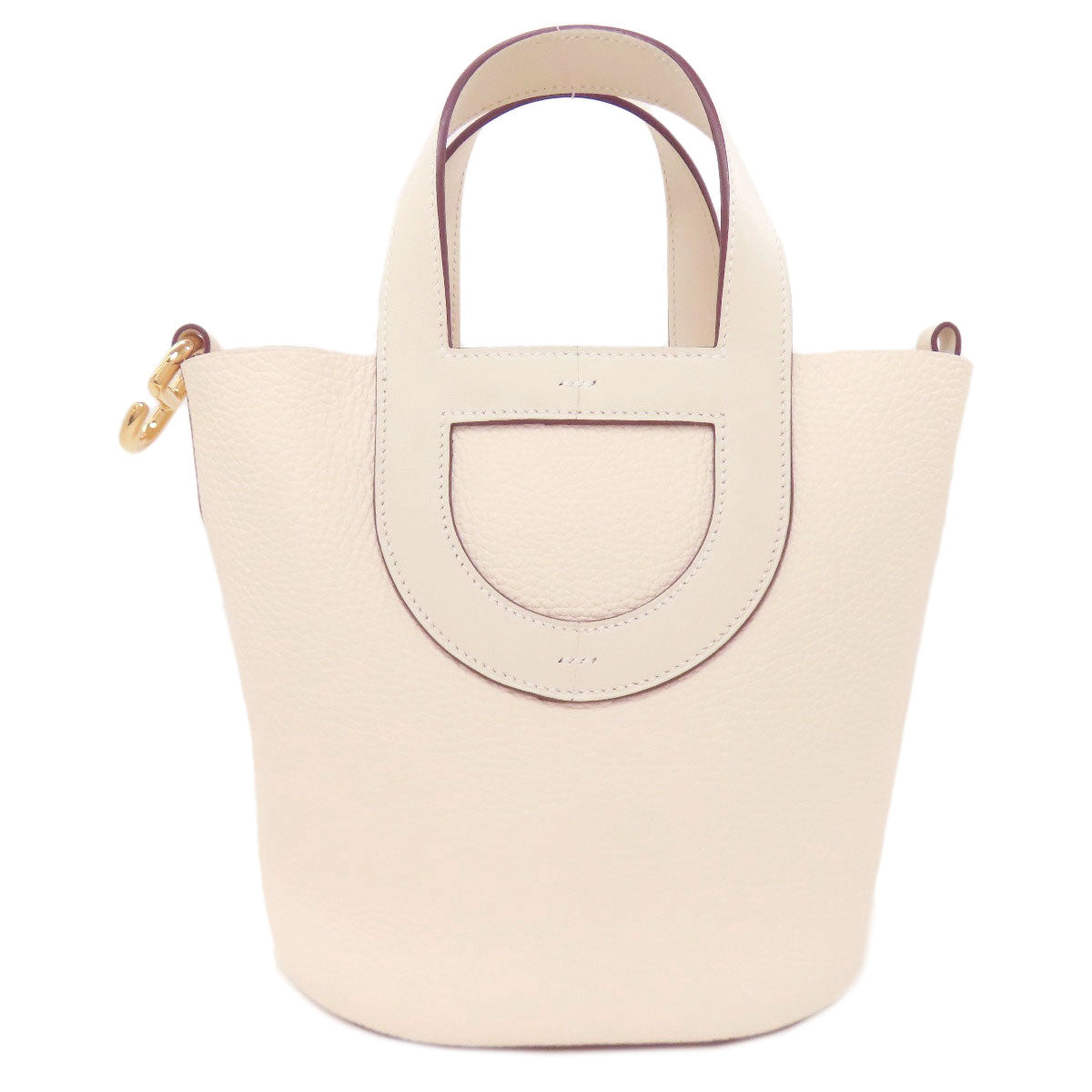 HERMES In the Loop 18 Nata GoldHardware Handbag Taurillon Clemence Ladies [Used]