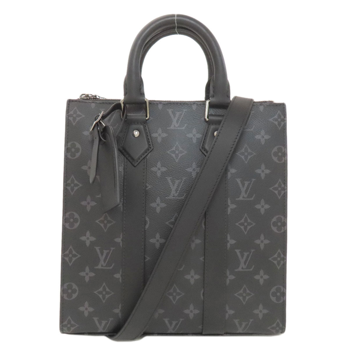 LOUIS VUITTON M46456 Sac Plat Cloth Handbag Monogram Eclipse mens [Used]