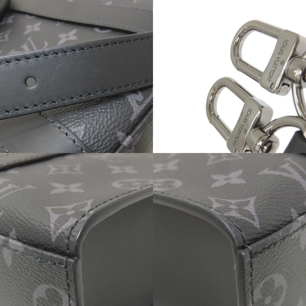 LOUIS VUITTON M46456 Sac Plat Cloth Handbag Monogram Eclipse mens [Used]