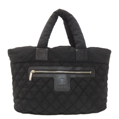 シャネル コココクーン シルバー金具 トートバッグ ナイロン素材 レディース 【中古】【CHANEL】
