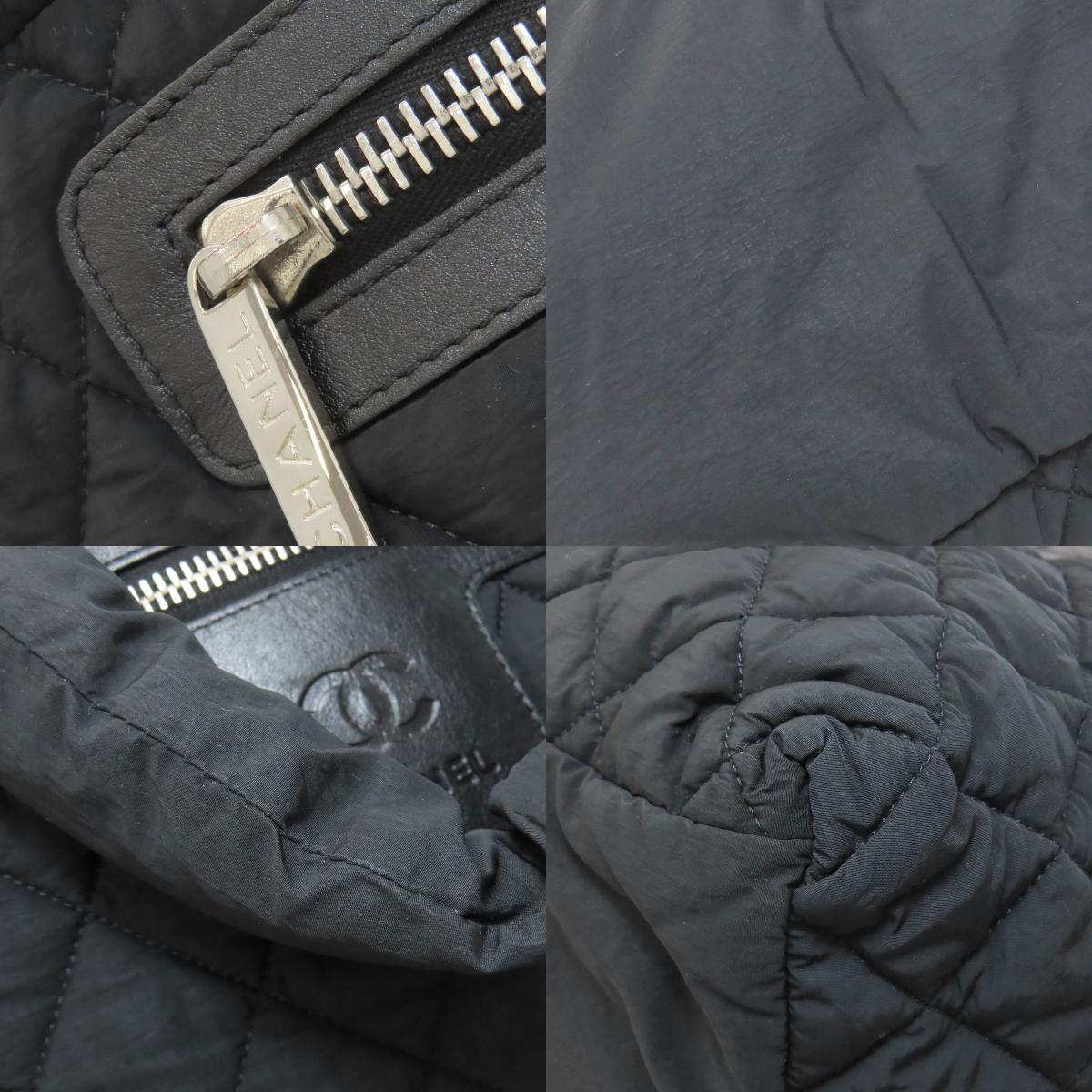 シャネル コココクーン シルバー金具 トートバッグ ナイロン素材 レディース 【中古】【CHANEL】