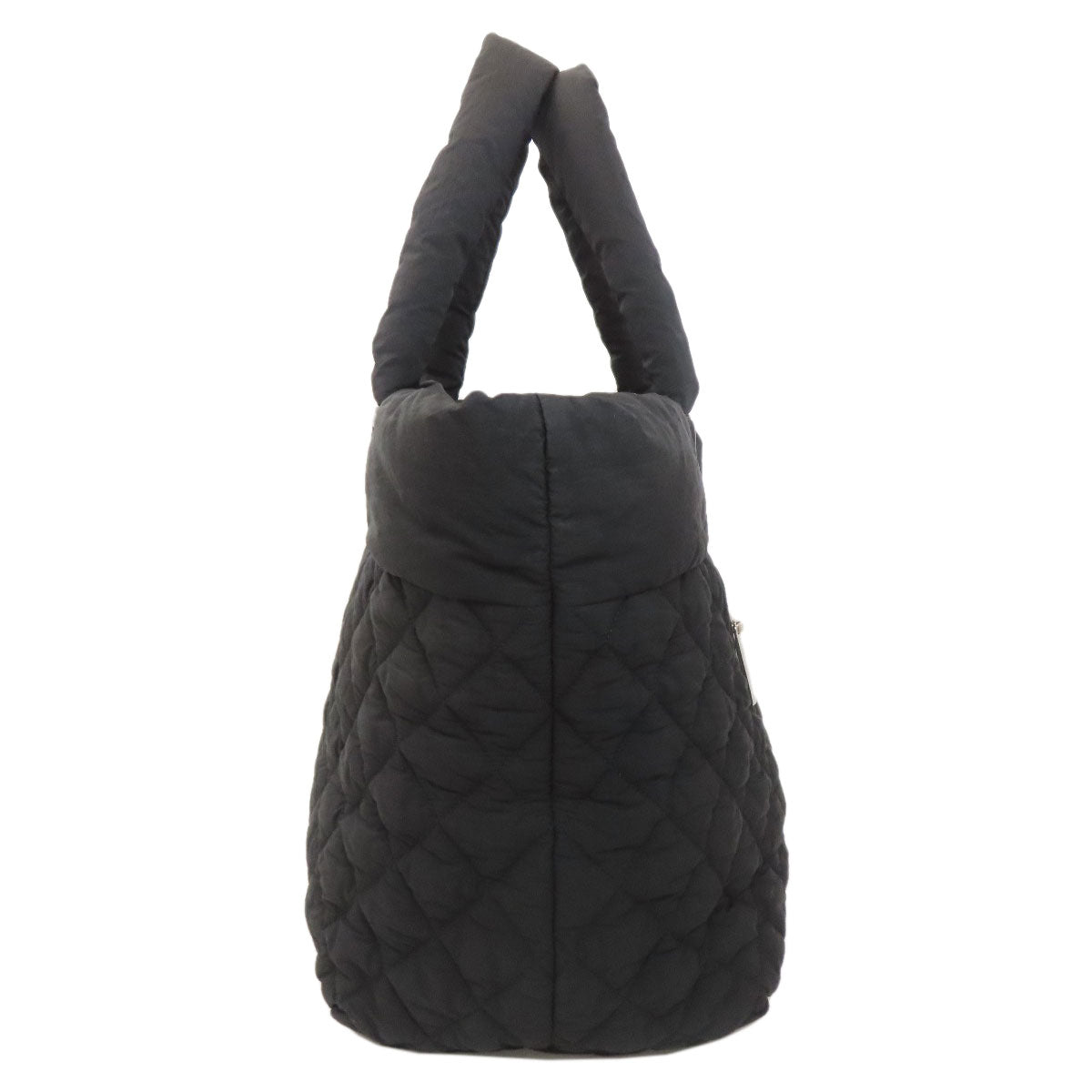シャネル コココクーン シルバー金具 トートバッグ ナイロン素材 レディース 【中古】【CHANEL】
