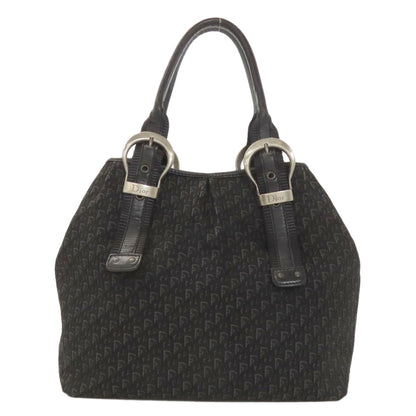 CHRISTIAN DIOR Trotter pattern Tote Bag Canvas Ladies [Used]