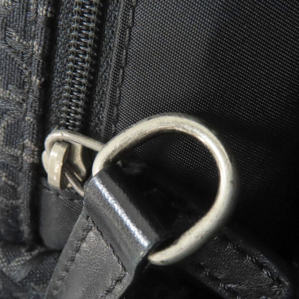 CHRISTIAN DIOR Trotter pattern Tote Bag Canvas Ladies [Used]