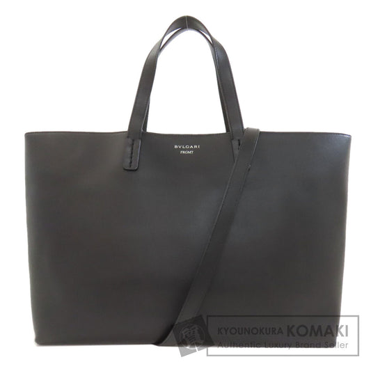 BVLGARI 2WAY Tote Bag Calf Ladies [Used]