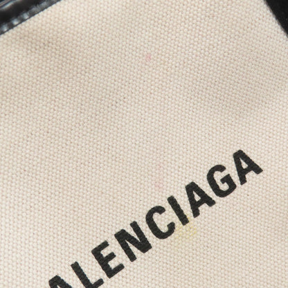 BALENCIAGA 339933 NAVY CABAS Tote Bag Canvas Ladies [Used]