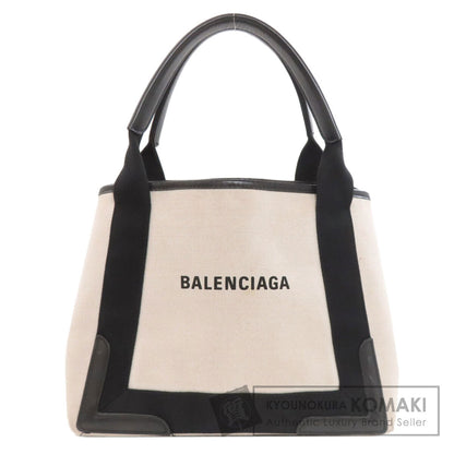 BALENCIAGA 339933 NAVY CABAS Tote Bag Canvas Ladies [Used]