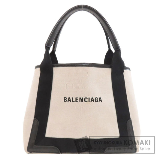 BALENCIAGA 339933 NAVY CABAS Tote Bag Canvas Ladies [Used]