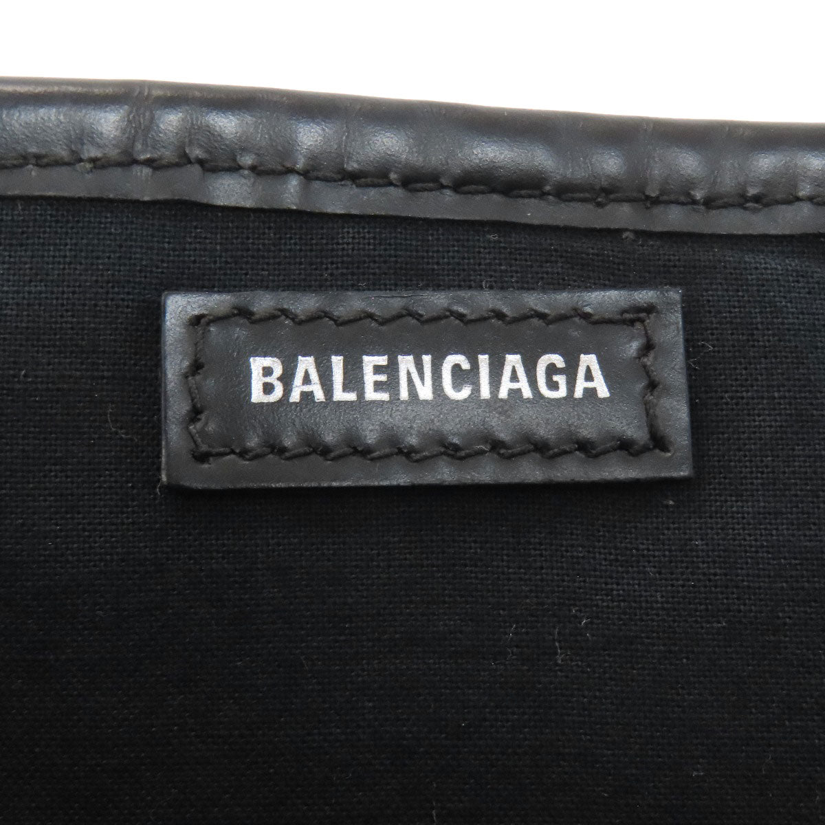 BALENCIAGA 339933 NAVY CABAS Tote Bag Canvas Ladies [Used]