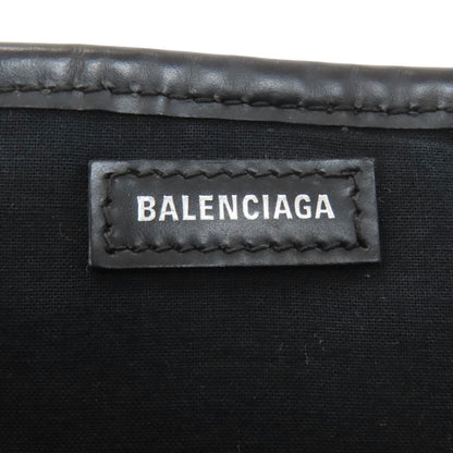 BALENCIAGA 339933 NAVY CABAS Tote Bag Canvas Ladies [Used]