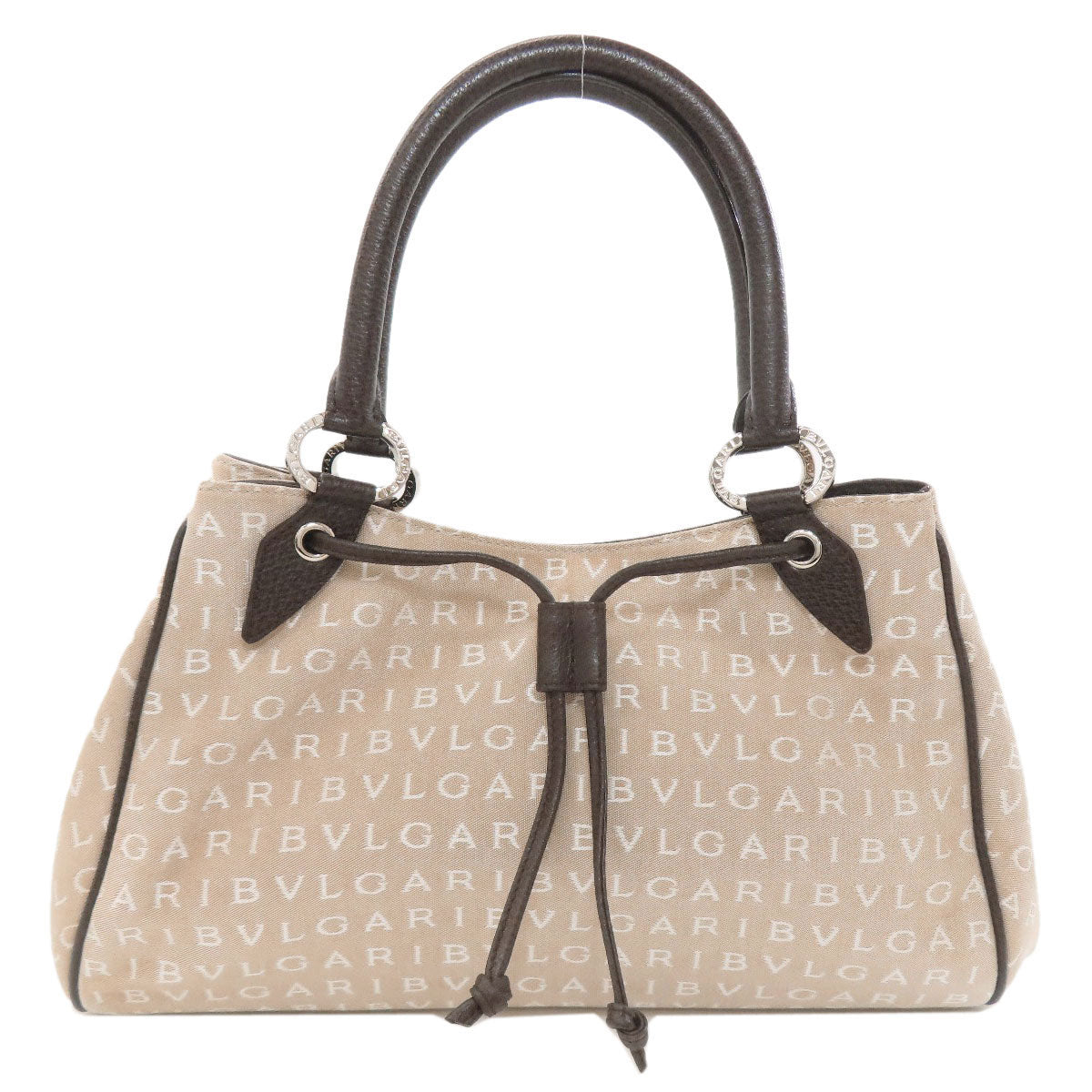 ブルガリ ロゴマニア ハンドバッグ キャンバス レディース 【中古】【BVLGARI】