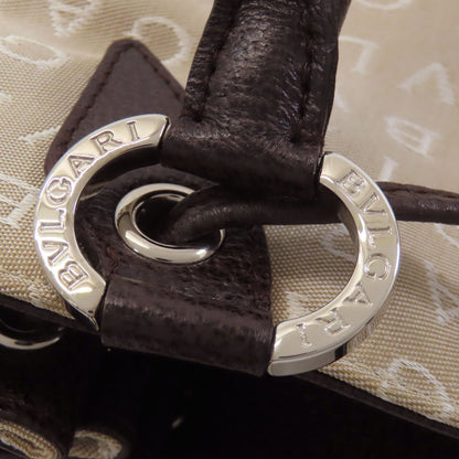 ブルガリ ロゴマニア ハンドバッグ キャンバス レディース 【中古】【BVLGARI】