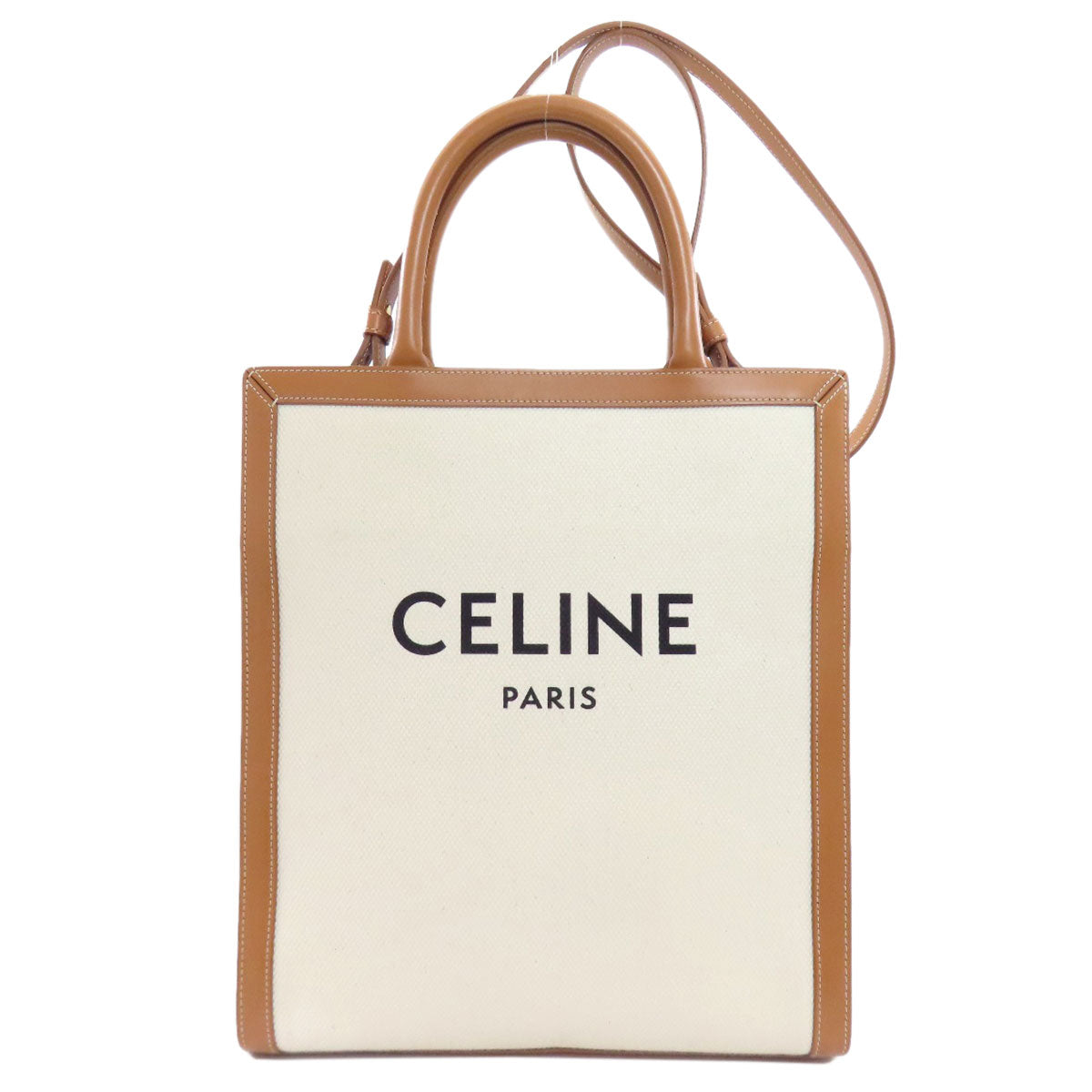 セリーヌ バーティカルカバ 2WAY ハンドバッグ キャンバス レディース 【中古】【CELINE】