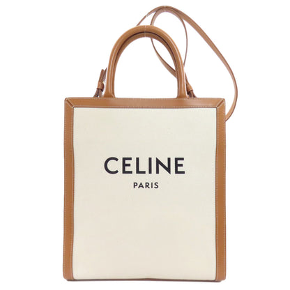 セリーヌ バーティカルカバ 2WAY ハンドバッグ キャンバス レディース 【中古】【CELINE】