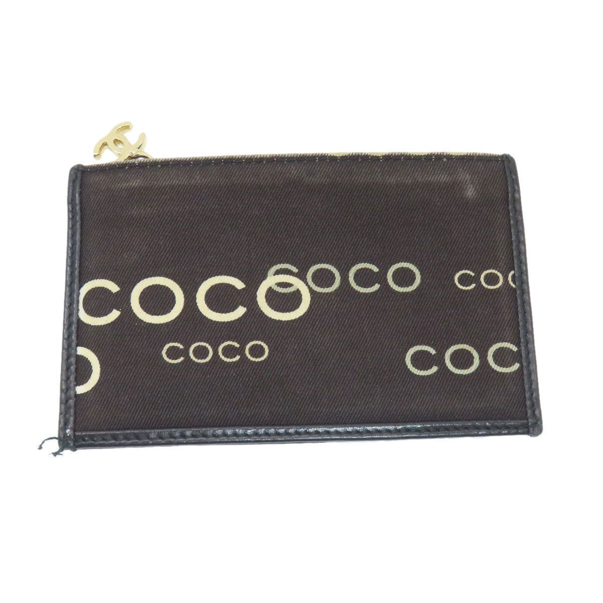 シャネル COCOプリント ゴールド金具 トートバッグ キャンバス レディース 【中古】【CHANEL】