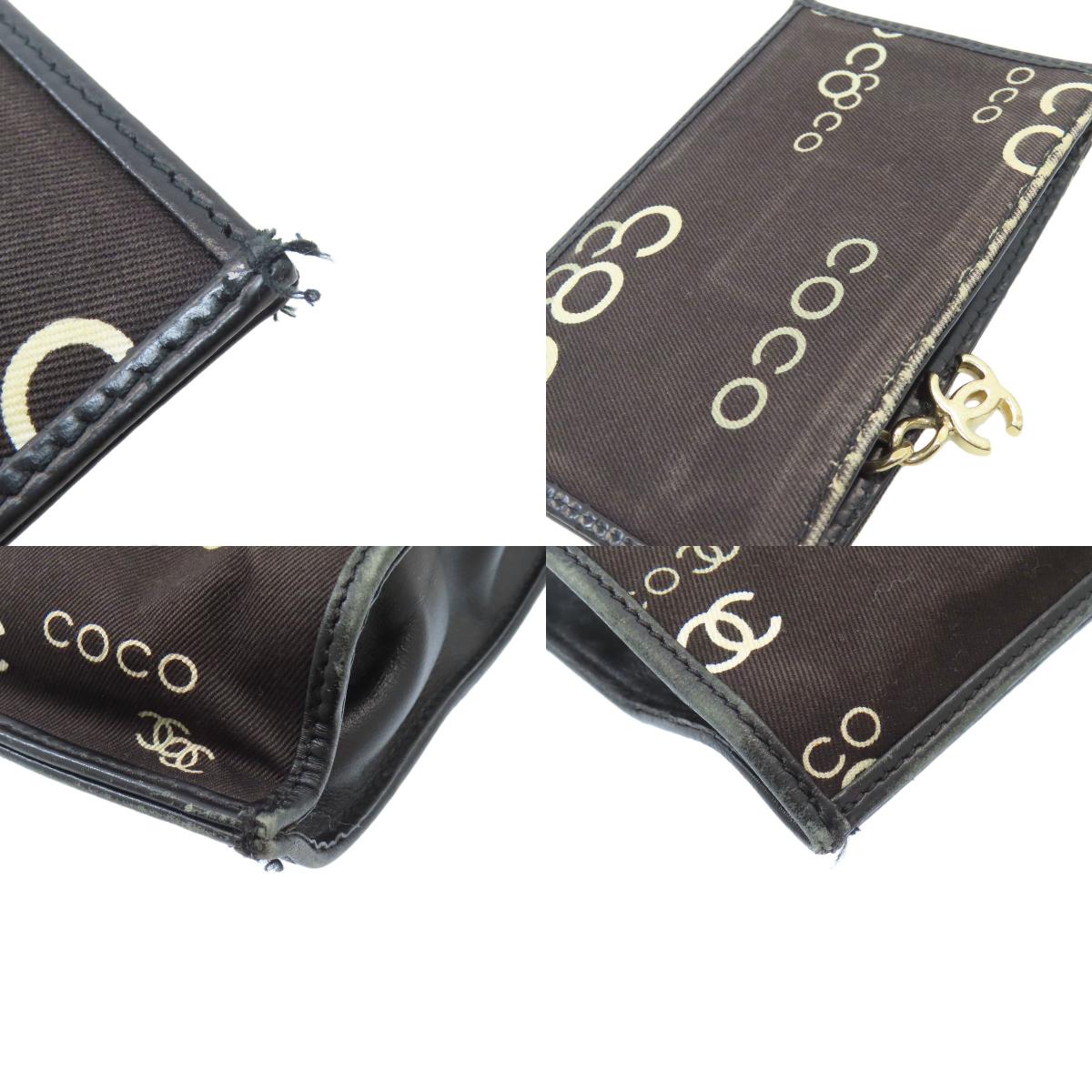 シャネル COCOプリント ゴールド金具 トートバッグ キャンバス レディース 【中古】【CHANEL】
