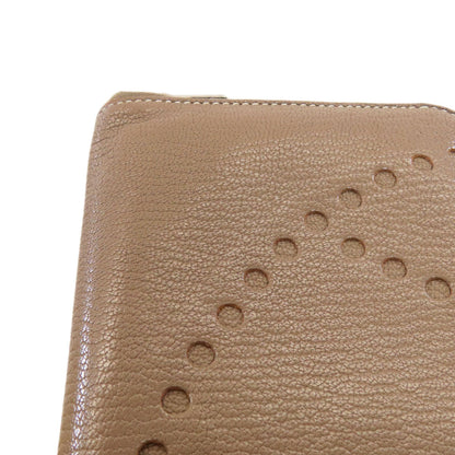 HERMES Evelyne Azap Long Etoupe Silver Hardware Long wallet (with coin pocket) Chevre Ladies [Used]