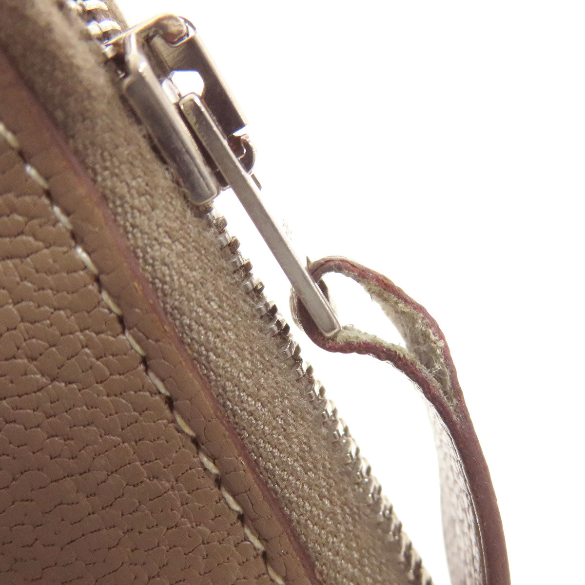HERMES Evelyne Azap Long Etoupe Silver Hardware Long wallet (with coin pocket) Chevre Ladies [Used]