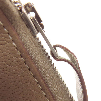 HERMES Evelyne Azap Long Etoupe Silver Hardware Long wallet (with coin pocket) Chevre Ladies [Used]