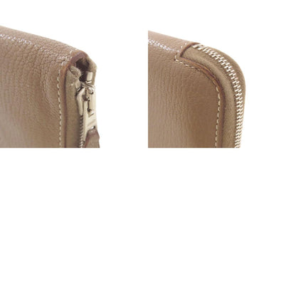 HERMES Evelyne Azap Long Etoupe Silver Hardware Long wallet (with coin pocket) Chevre Ladies [Used]
