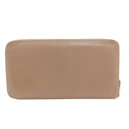 HERMES Evelyne Azap Long Etoupe Silver Hardware Long wallet (with coin pocket) Chevre Ladies [Used]