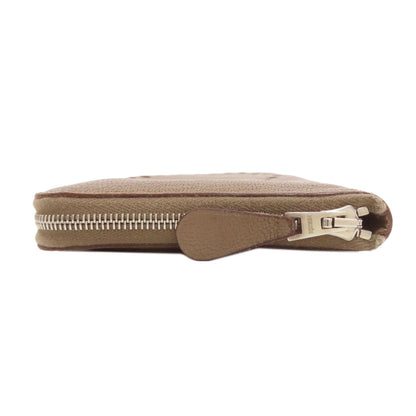 HERMES Evelyne Azap Long Etoupe Silver Hardware Long wallet (with coin pocket) Chevre Ladies [Used]