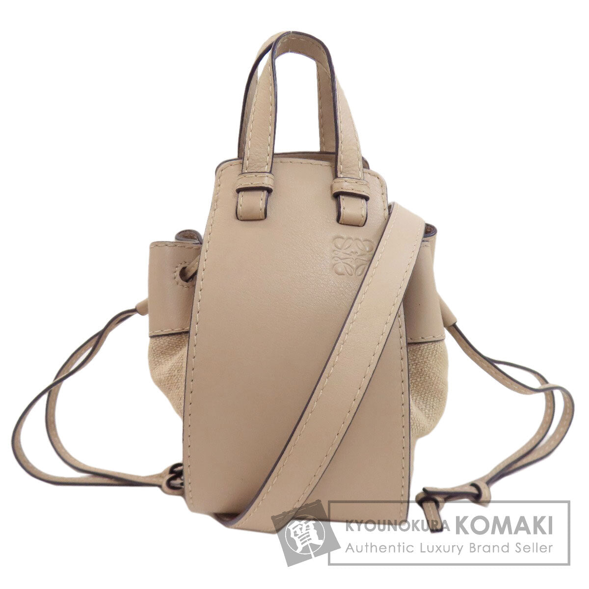 ロエベ ハンモック ミニ 2WAY ハンドバッグ キャンバス レディース 【中古】【LOEWE】