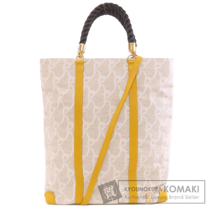 Roberta di Camerino Rope pattern 2WAY Tote Bag Canvas Ladies [Used]