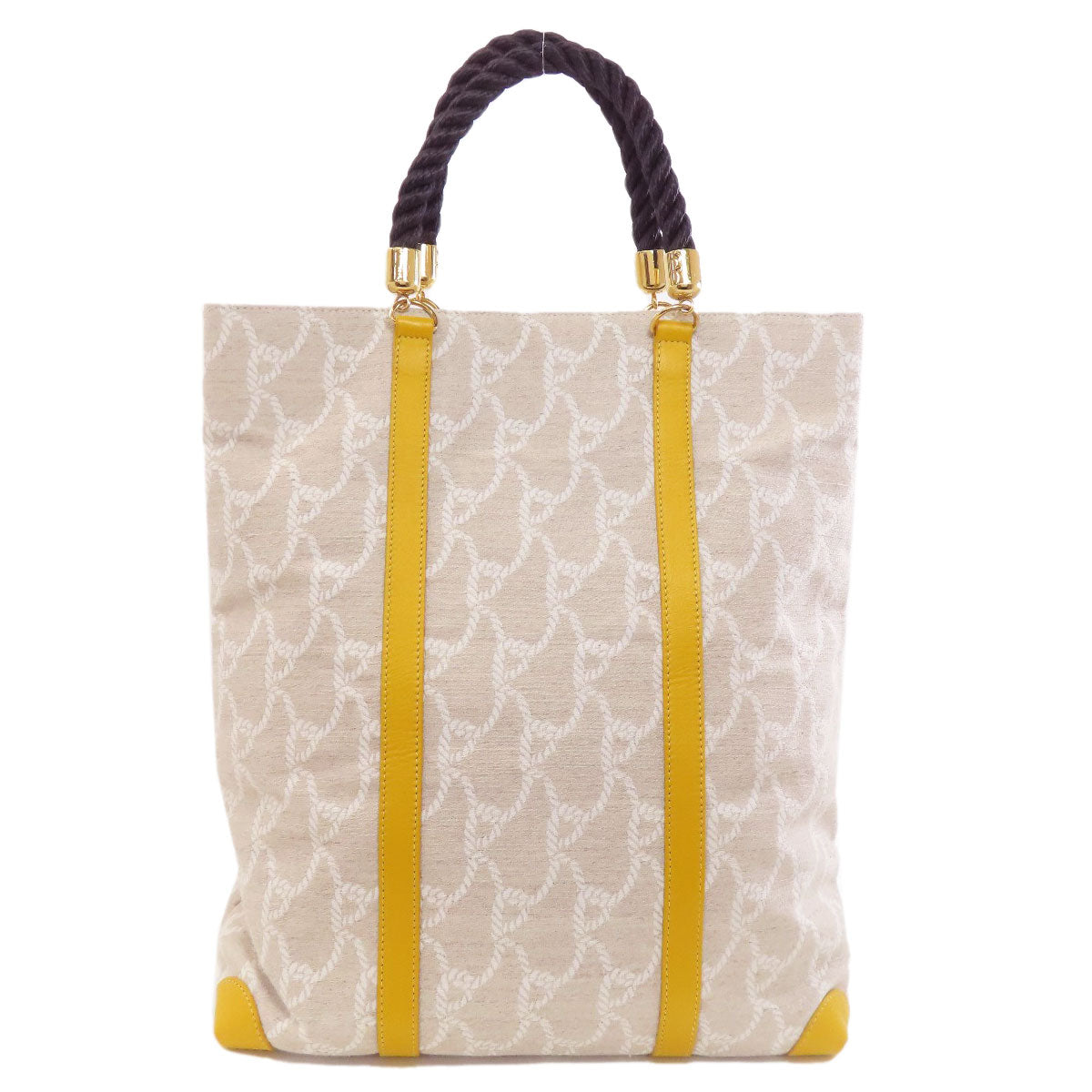 Roberta di Camerino Rope pattern 2WAY Tote Bag Canvas Ladies [Used]