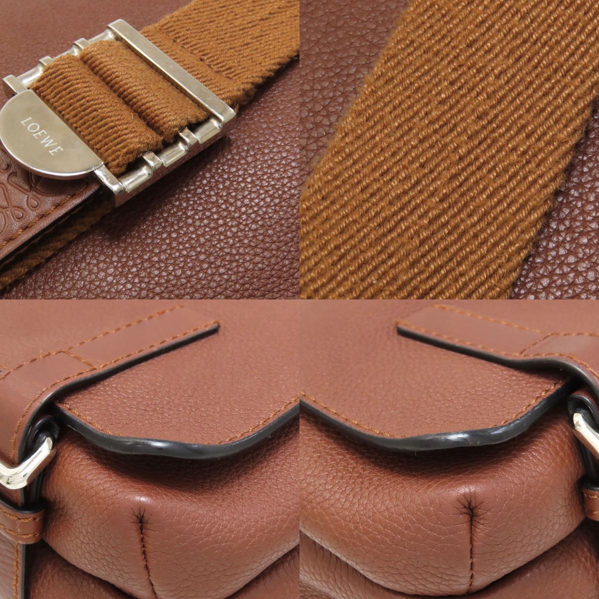 ロエベ アナグラム ショルダーバッグ レザー レディース 【中古】【LOEWE】