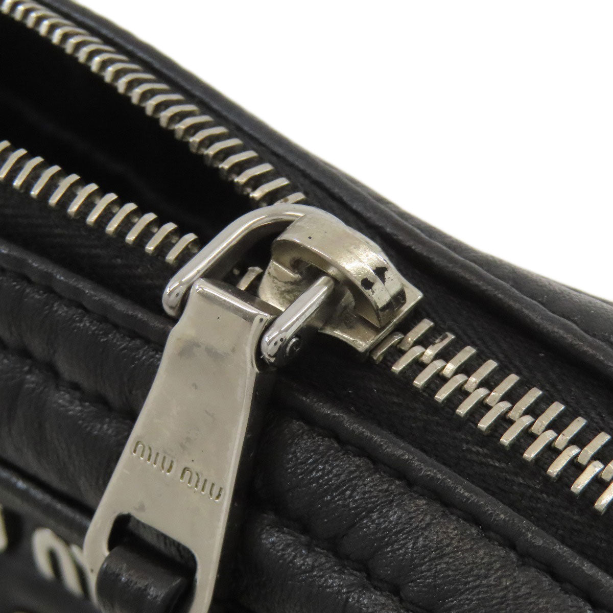 ミュウミュウ スタッズ ショルダーバッグ カーフ レディース 【中古】【MIUMIU】