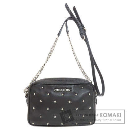 ミュウミュウ スタッズ ショルダーバッグ カーフ レディース 【中古】【MIUMIU】