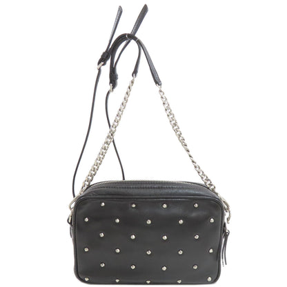 ミュウミュウ スタッズ ショルダーバッグ カーフ レディース 【中古】【MIUMIU】