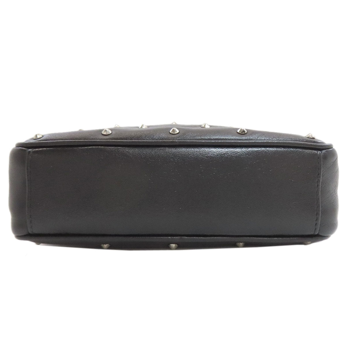 ミュウミュウ スタッズ ショルダーバッグ カーフ レディース 【中古】【MIUMIU】