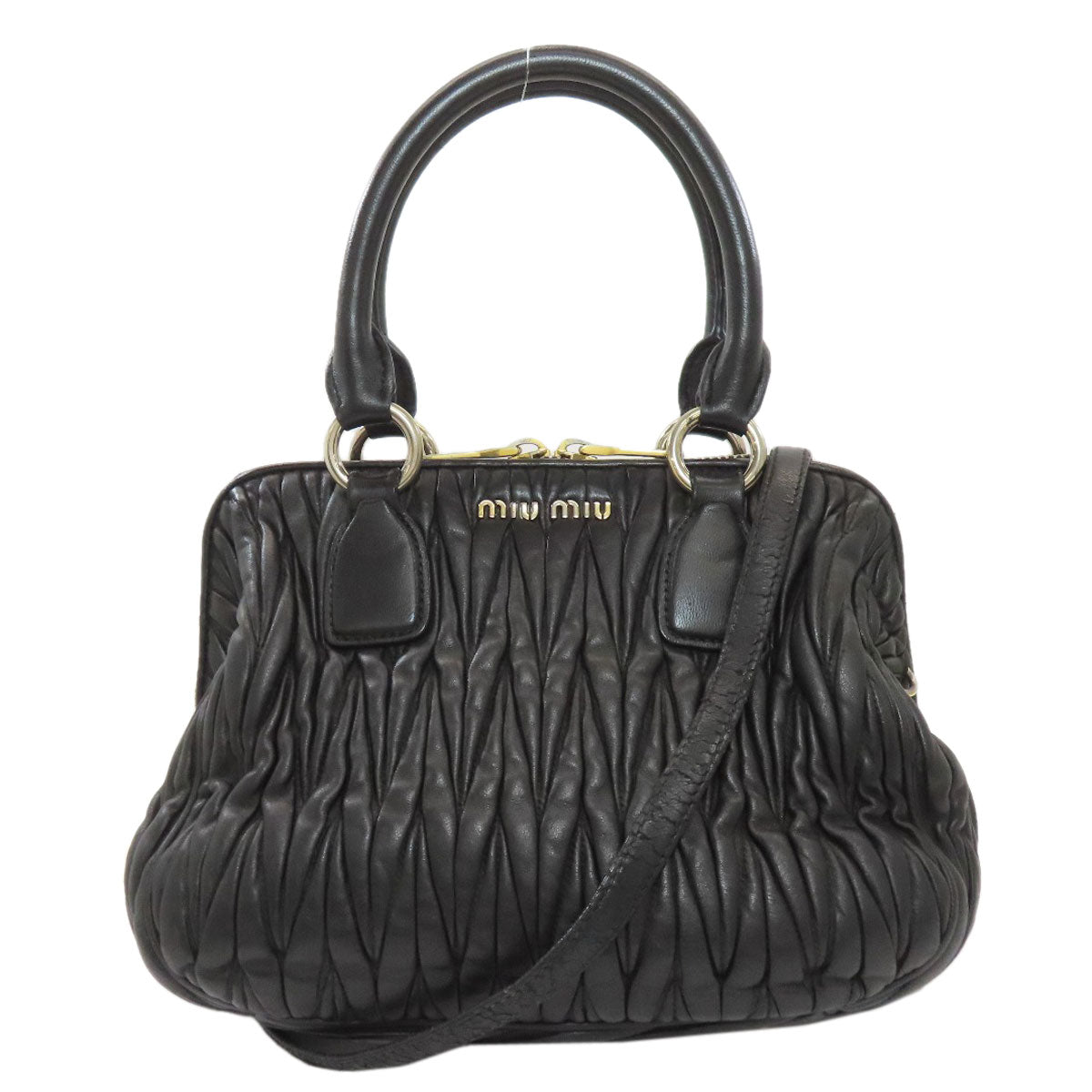 ミュウミュウ マテラッセ 2WAY ハンドバッグ レザー レディース 【中古】【MIUMIU】