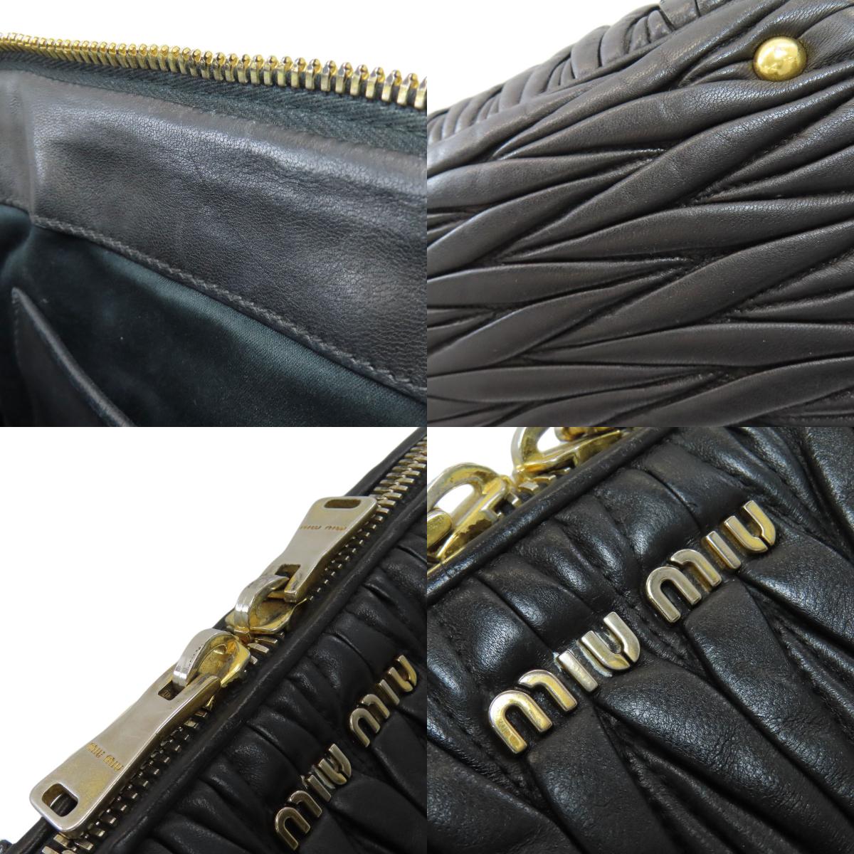 ミュウミュウ マテラッセ 2WAY ハンドバッグ レザー レディース 【中古】【MIUMIU】