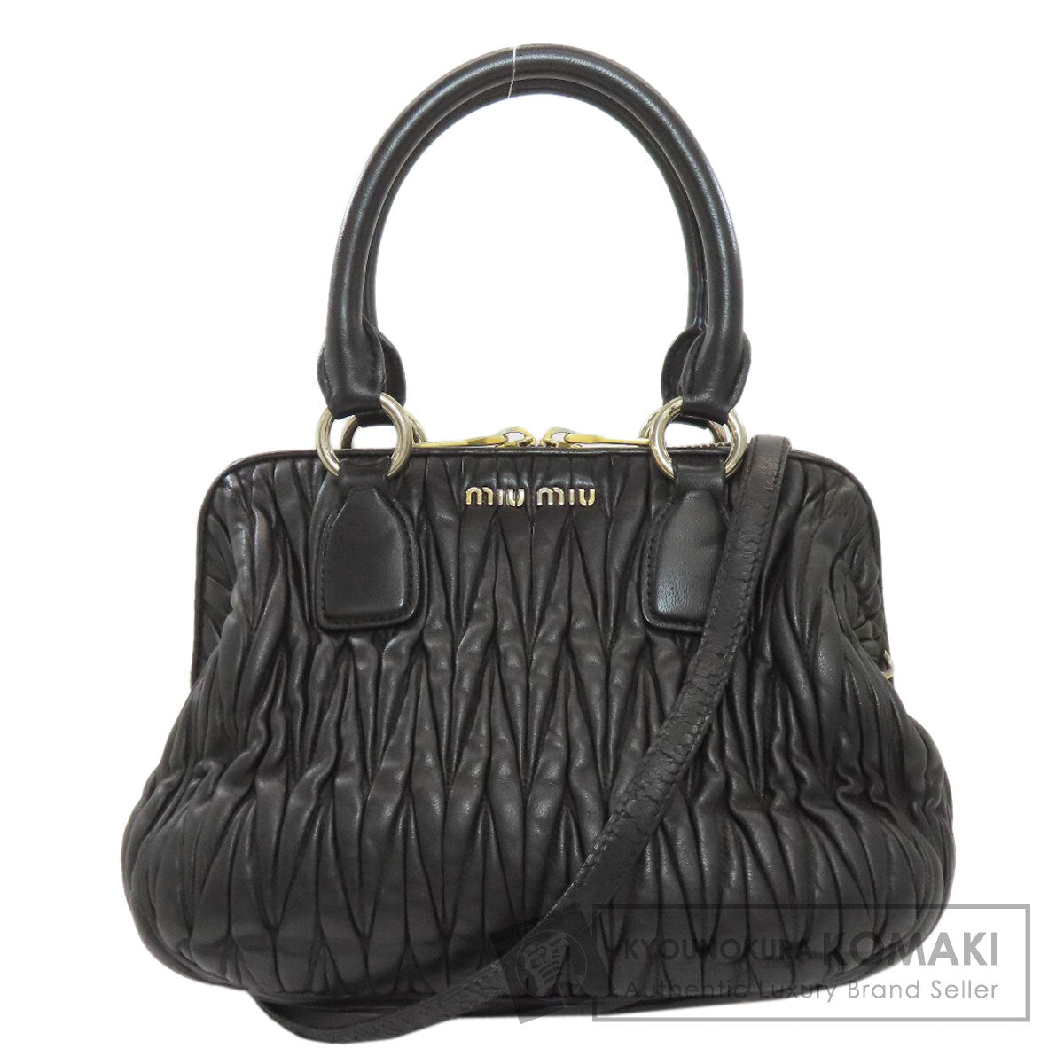 ミュウミュウ マテラッセ 2WAY ハンドバッグ レザー レディース 【中古】【MIUMIU】