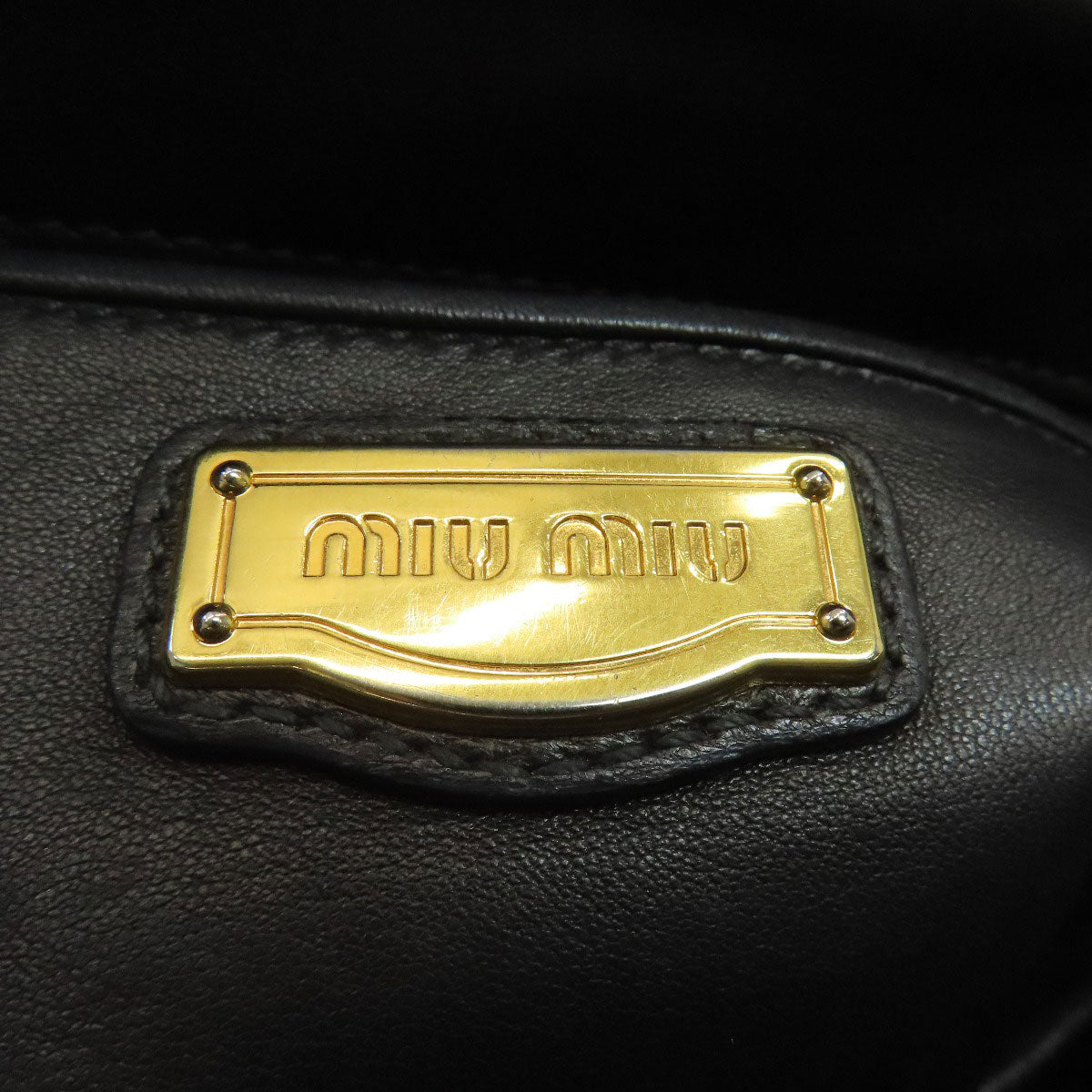 ミュウミュウ マテラッセ 2WAY ハンドバッグ レザー レディース 【中古】【MIUMIU】