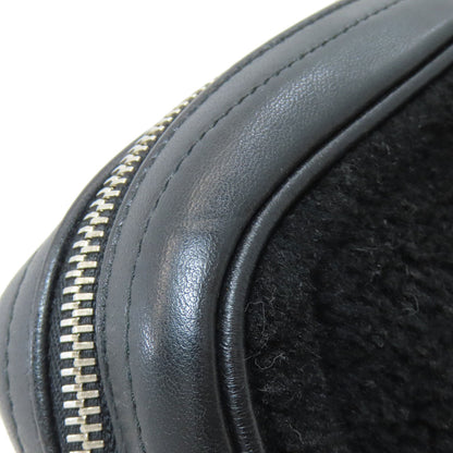 MIUMIU logo Shoulder Bag Leather FurLadies [Used]