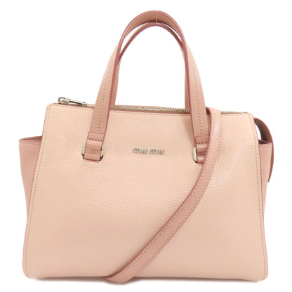 ミュウミュウ 2WAY ハンドバッグ レザー レディース 【中古】【MIUMIU】
