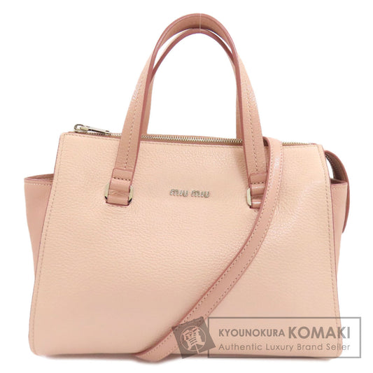ミュウミュウ 2WAY ハンドバッグ レザー レディース 【中古】【MIUMIU】