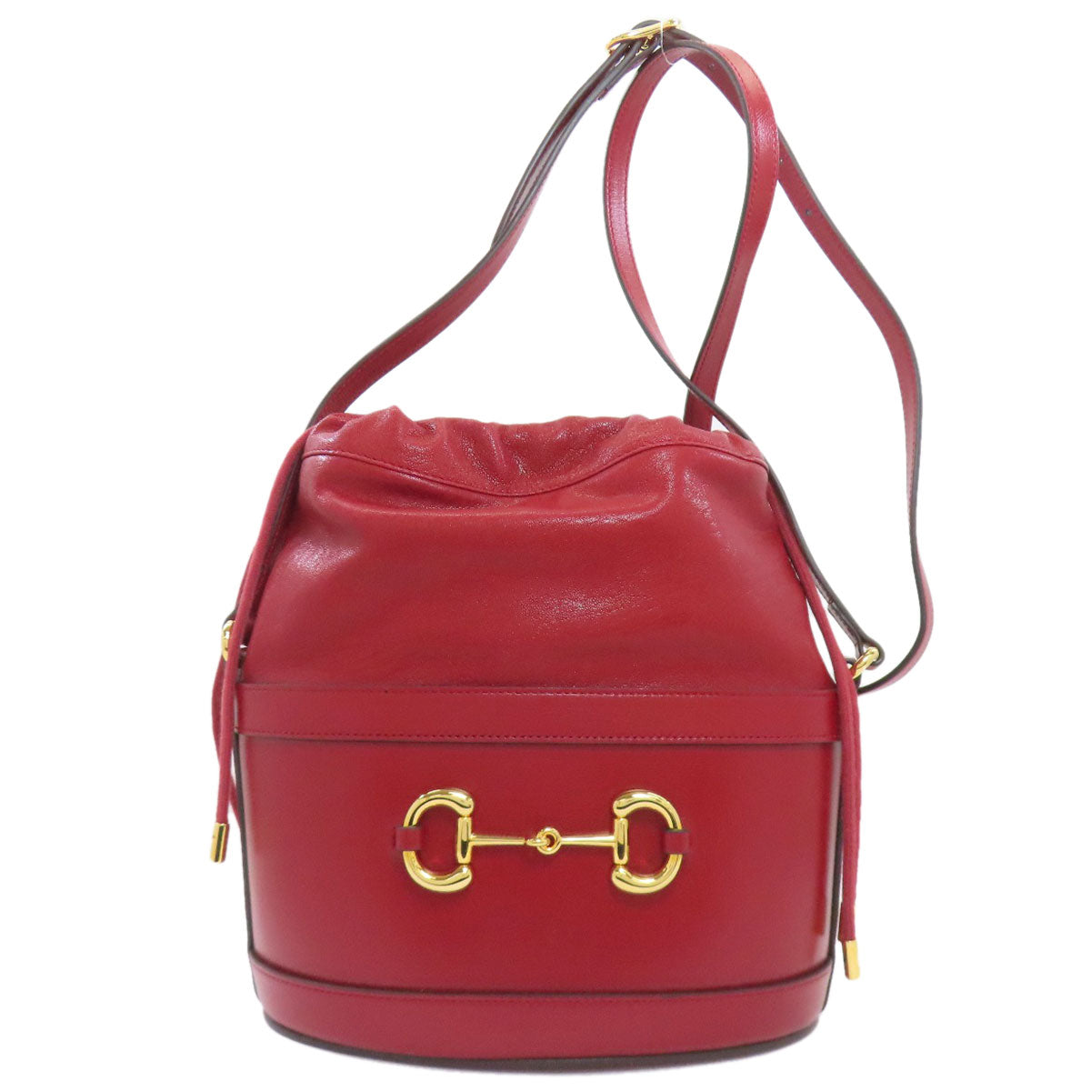 グッチ 602118 ホースビット バケットバッグ ショルダーバッグ カーフ レディース 【中古】【GUCCI】
