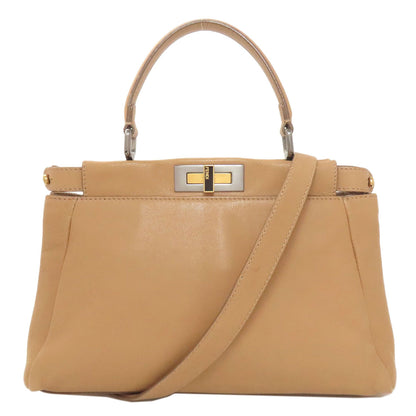 フェンディ ピーカブー 2WAY ハンドバッグ カーフ レディース 【中古】【FENDI】