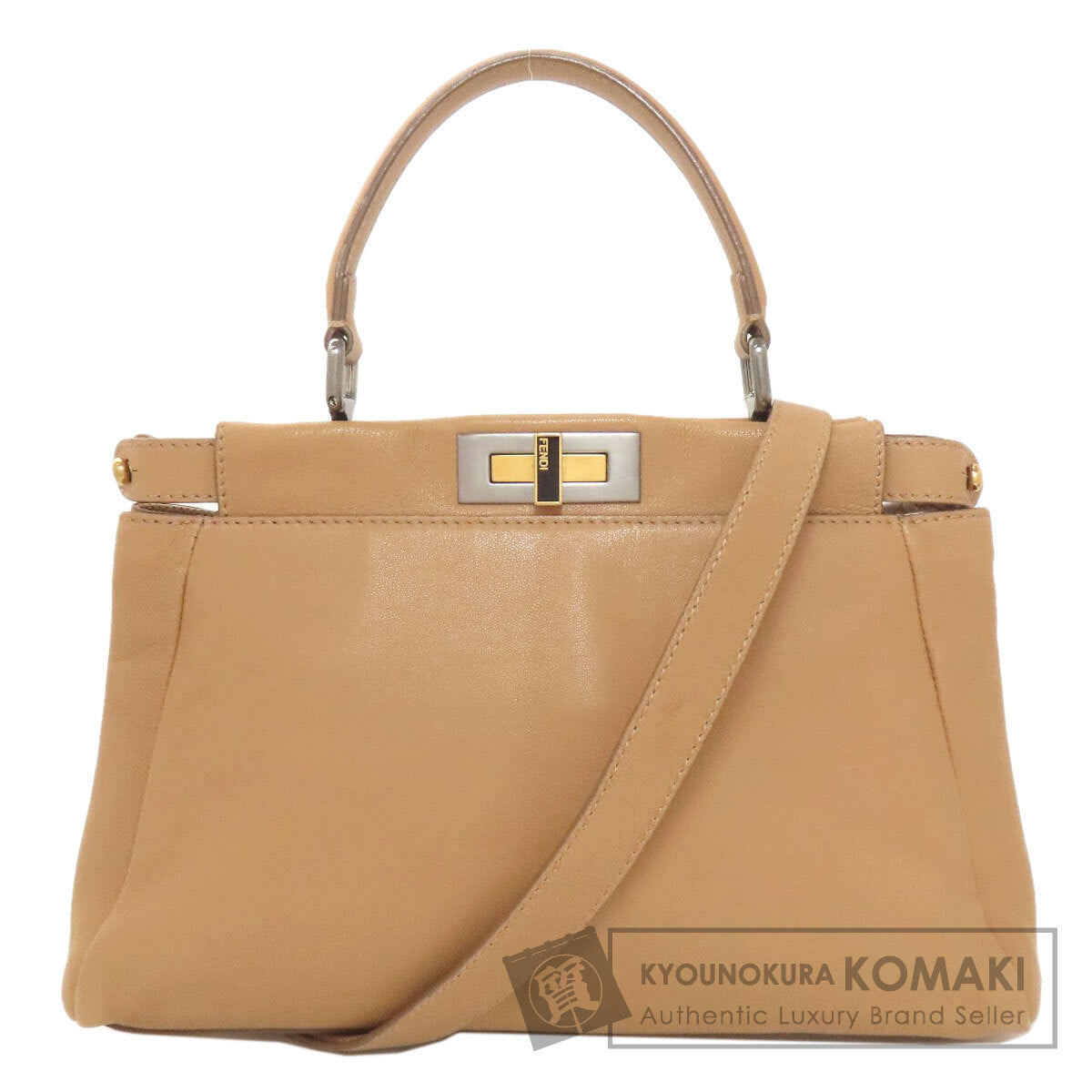 フェンディ ピーカブー 2WAY ハンドバッグ カーフ レディース 【中古】【FENDI】